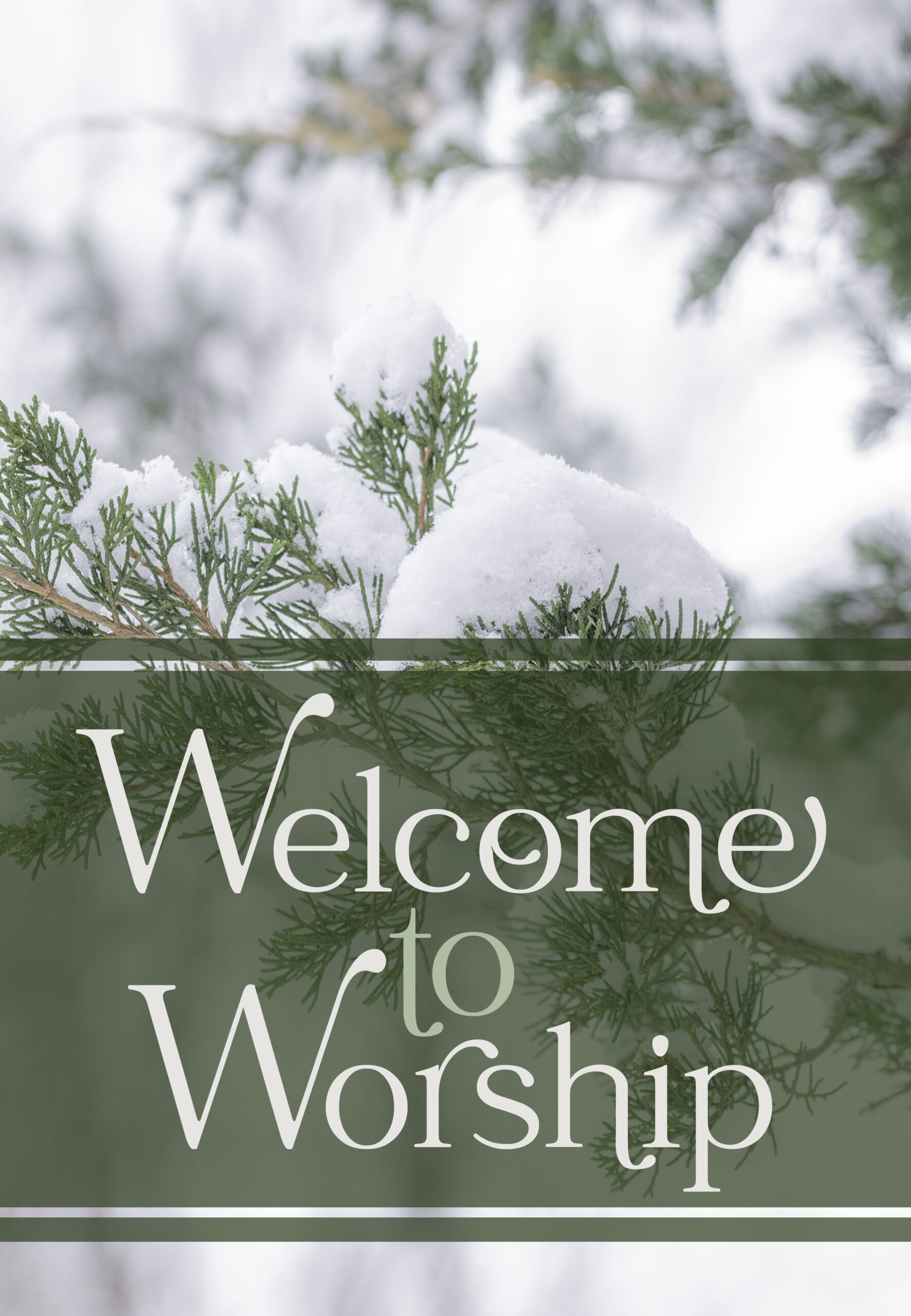 Winter theme Welcome to Worship